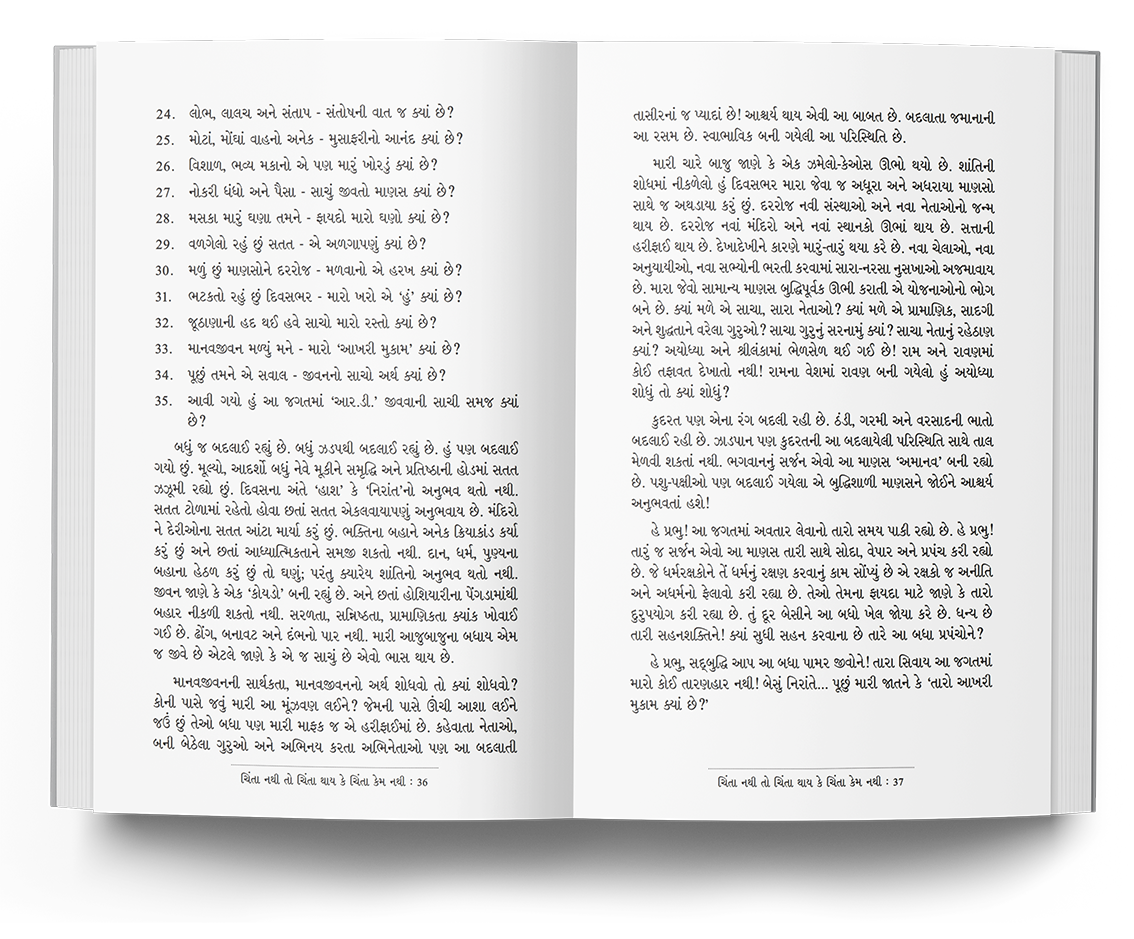 ચિંતા નથી તો ચિંતા થાય કે ચિંતા કેમ નથી!!!